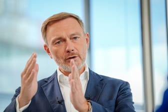 Finanzminister Christian Lindner im Sat.1-Interview