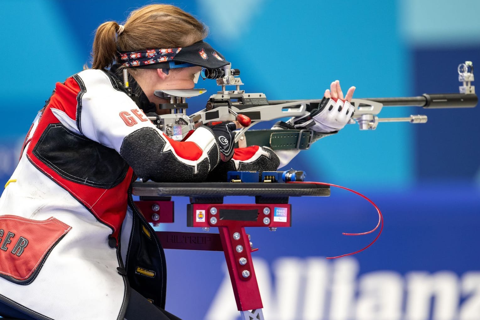 Natascha Hiltrop: Die deutsche Sportschützin präsentiert sich bei den Paralympics von ihrer besten Seite.