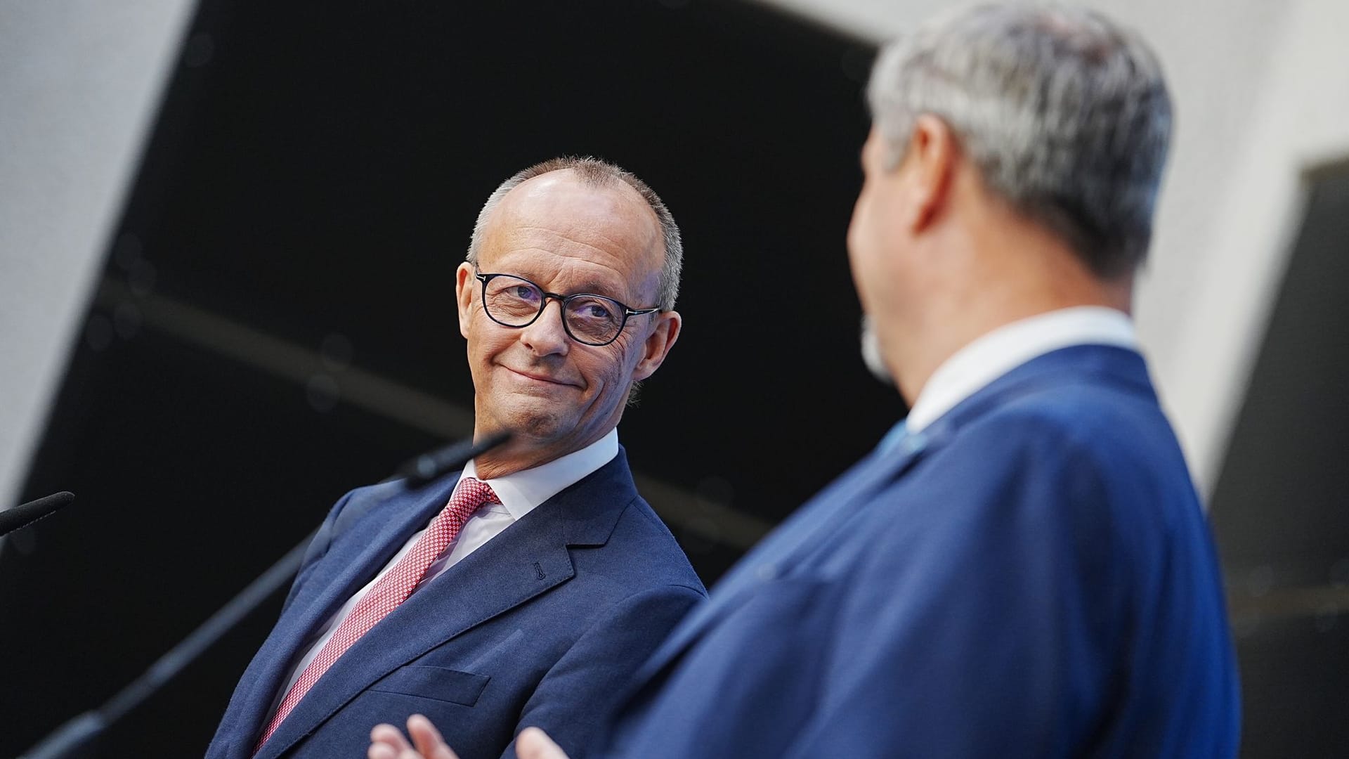 Pressekonferenz zu Kanzlerkandidatur-Frage der Union