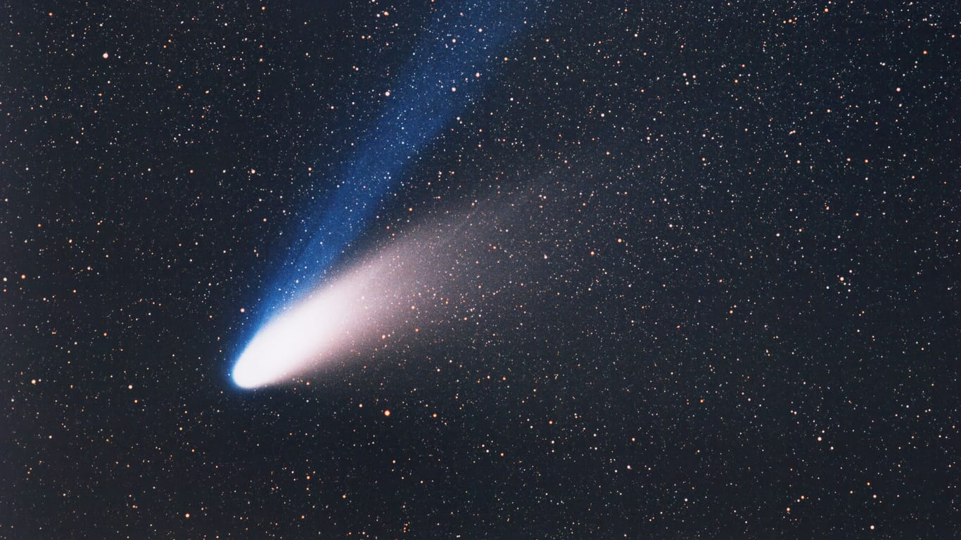 Comet Hale Bopp. Elements of these images were furnished by ESO.