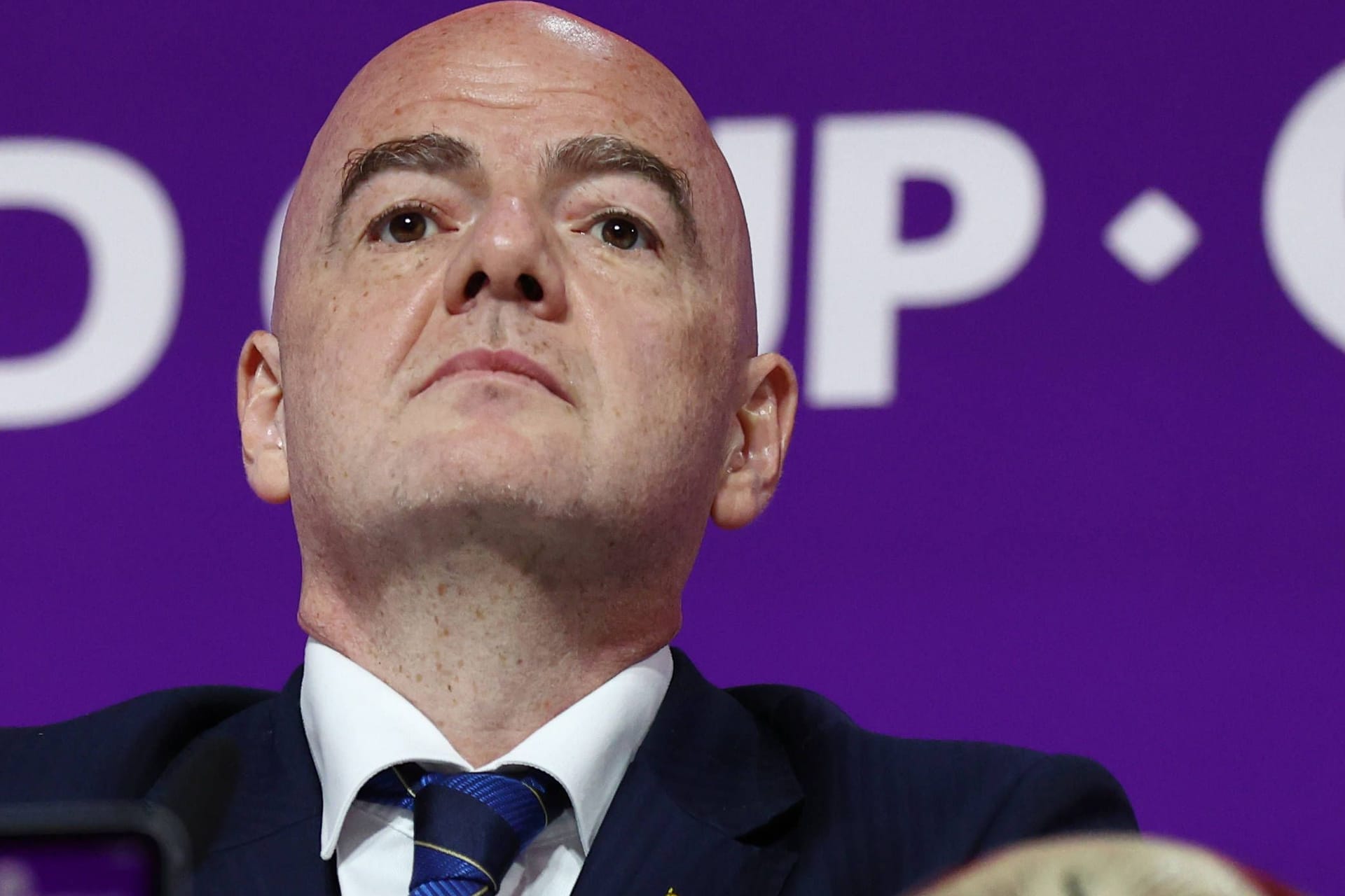 Fifa-Präsident Gianni Infantino: Die Kritik aus der Ukraine am Fußball-Weltverband ist groß.