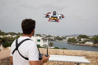 Sicherheitsdrohne auf Mallorca