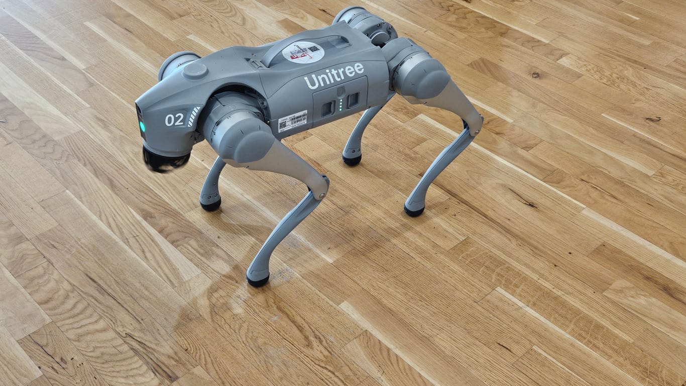 Roboter-Hund "Paul" gehört zu den Innovationen auf der Sicherheitsmesse in Essen.