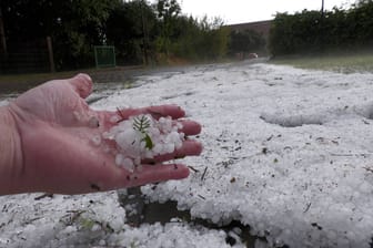 Hagel in Südniedersachsen.