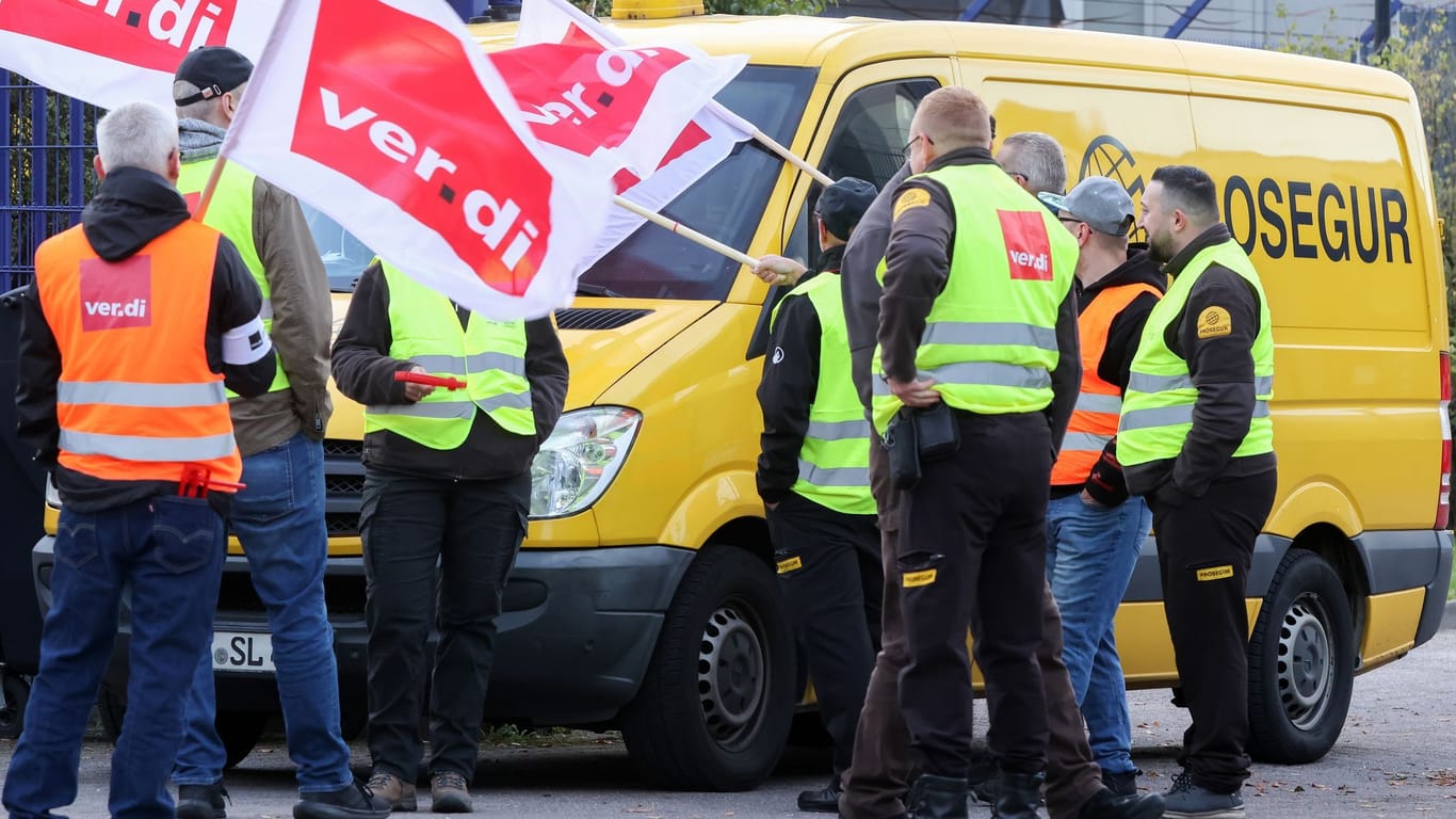 Ganztägiger Streik bei Geldtransporten