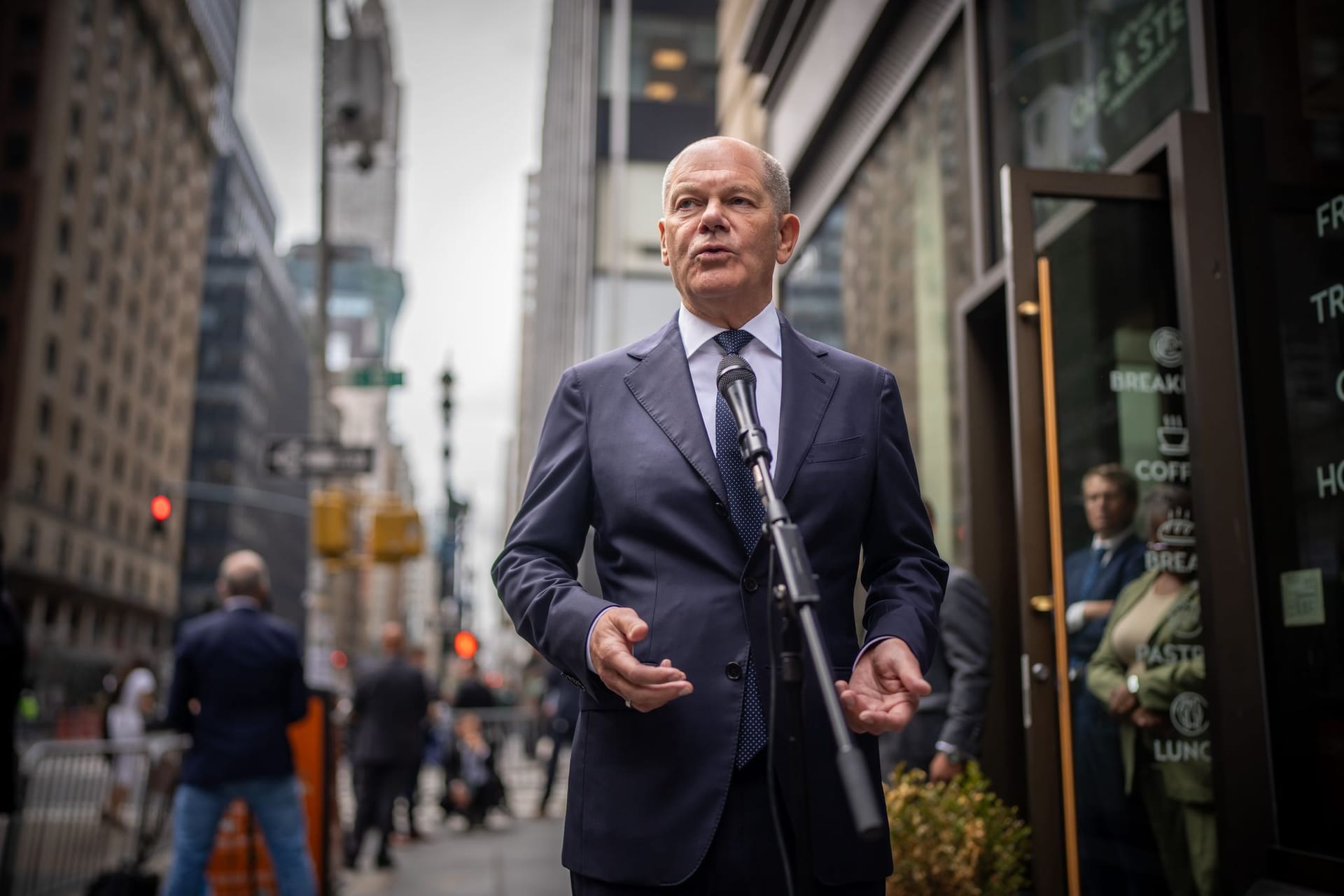 Kanzler Scholz in New York