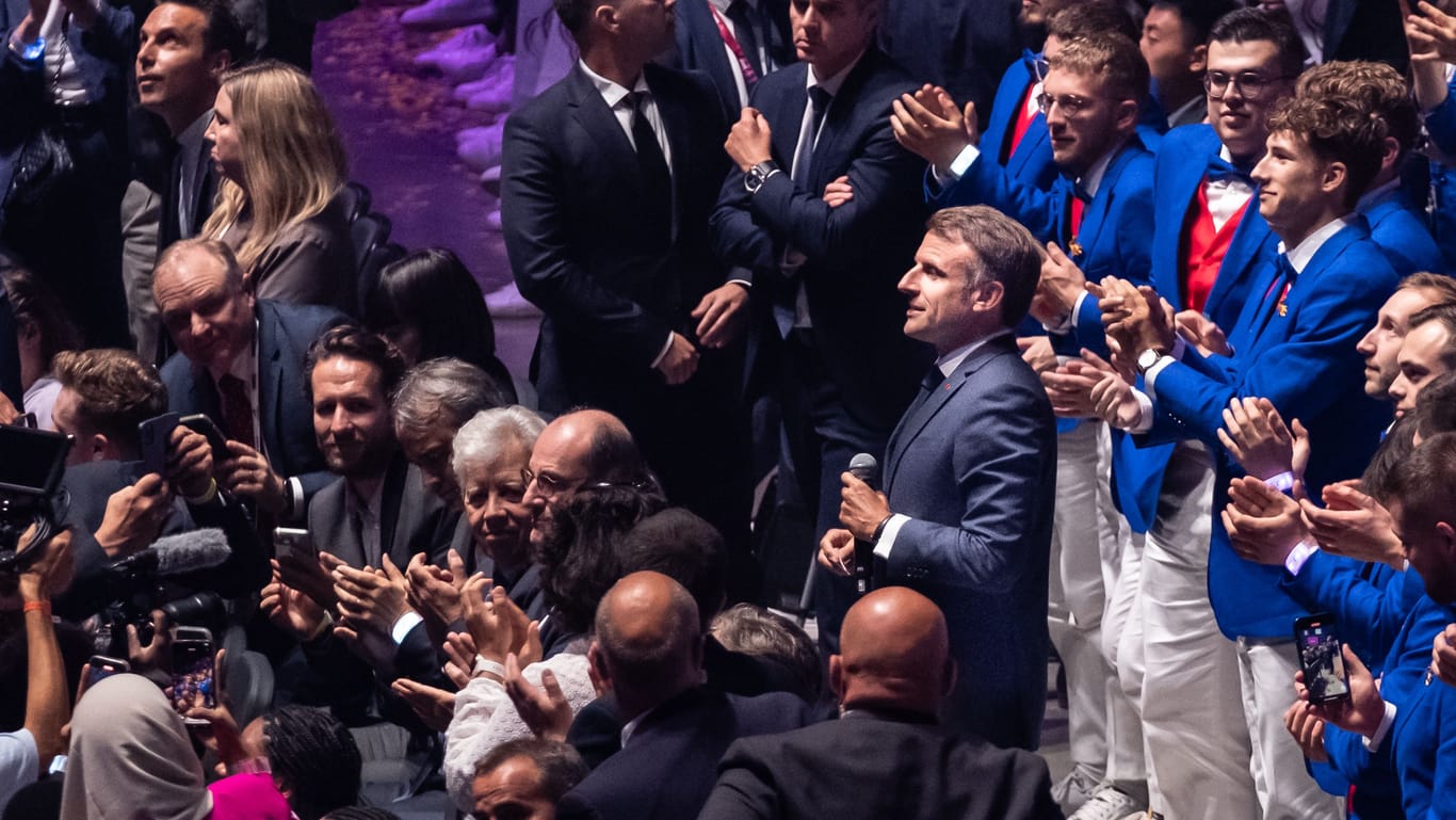 Französischer Präsident Emmanuel Macron: Während das französische Staatsoberhaupt die WorldSkills mit großem Pomp eröffnete, blieben deutsche Regierungsvertreter fern.