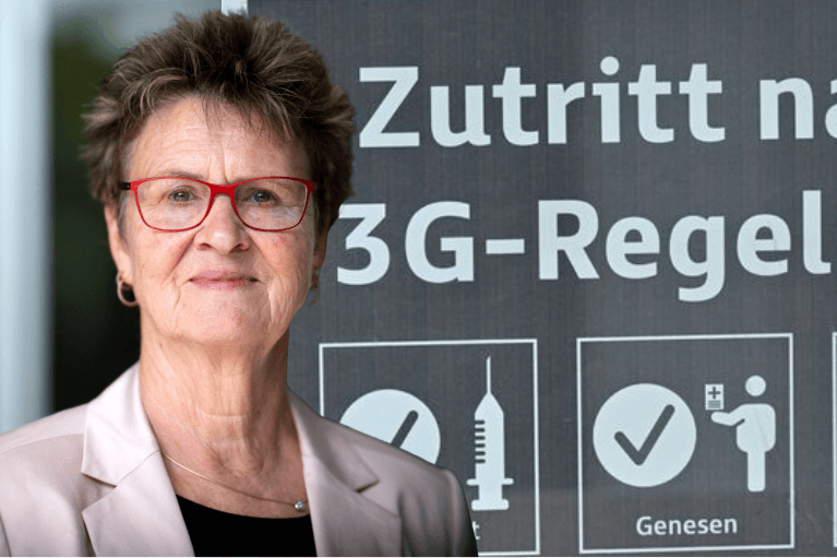 "Zutritt nach 3G-Regelung" steht auf dem Schild im Eingangsbereich eines Bekleidungsgeschäfts (Archivbild): BSW-Landesvorsitzende Sabine Zimmermann drängt auf einen Corona-U-Ausschuss.