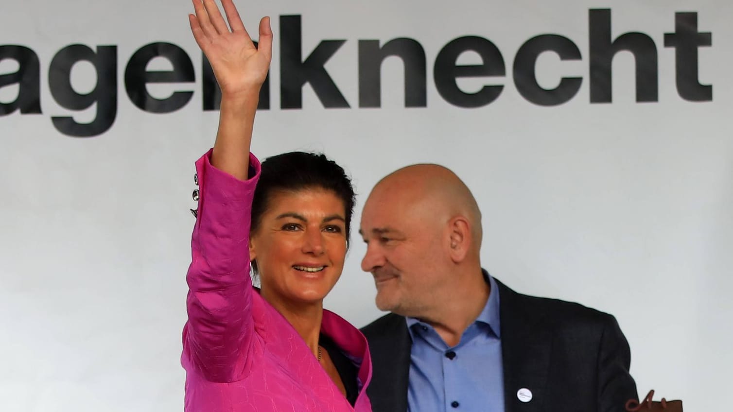 Sahra Wagenknecht und Robert Crumbach: "Es gibt keine Vorfestlegung."