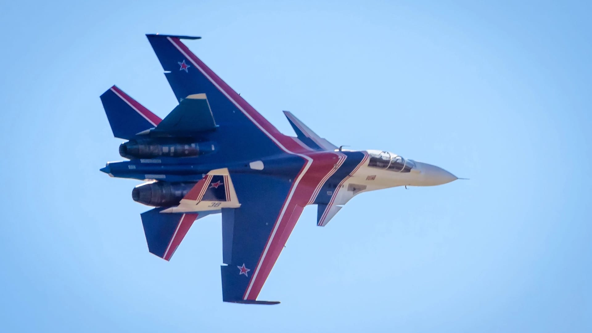 Russian strike fighter Sukhoi Su-30