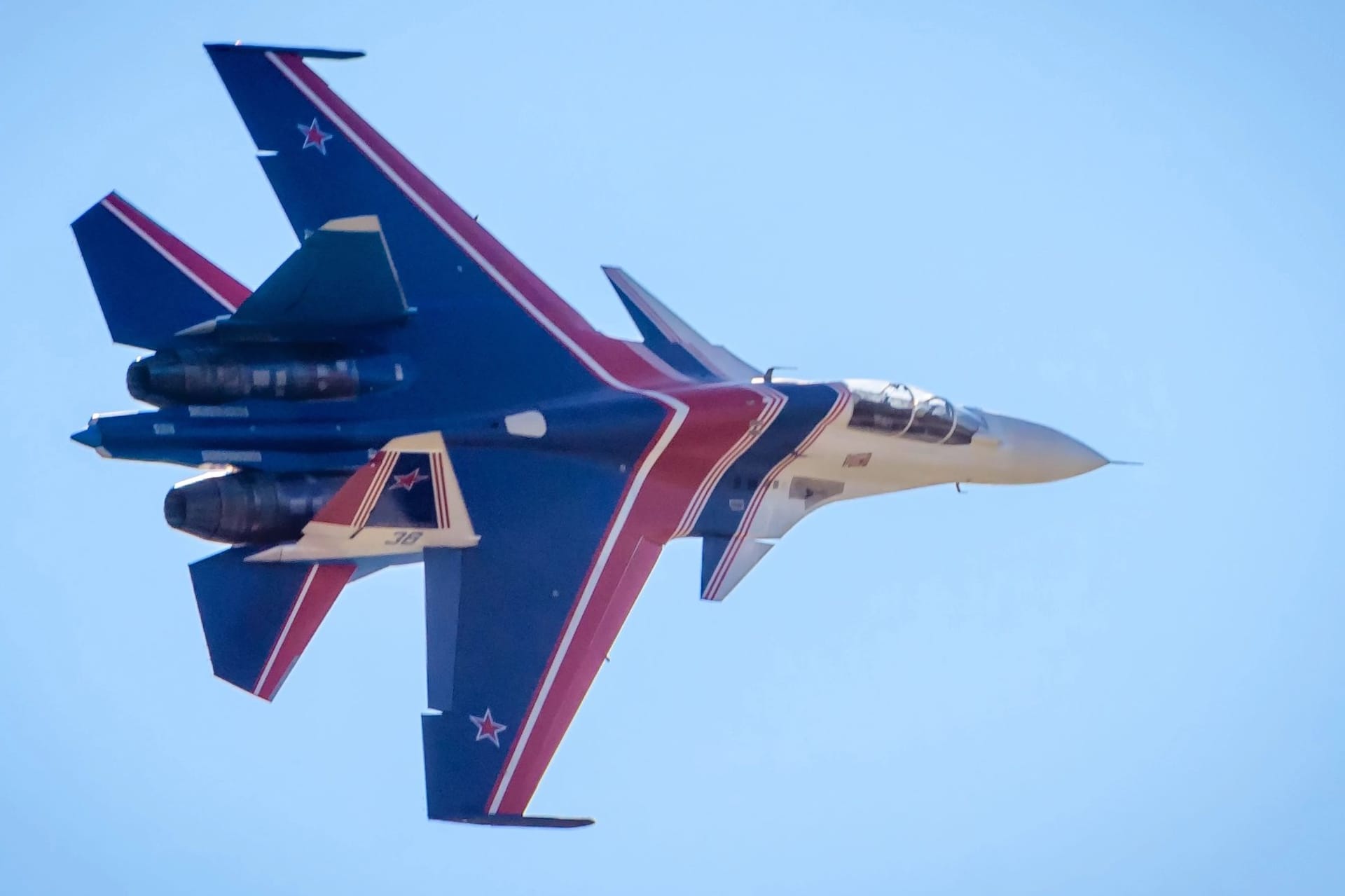 Russian strike fighter Sukhoi Su-30