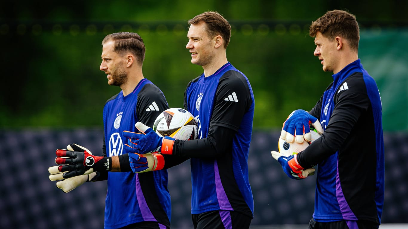 Oliver Baumann, Manuel Neuer und Alexander Nübel (v. l. n. r.): Wird einer von ihnen Deutschlands Nummer eins?