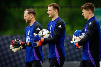 Oliver Baumann, Manuel Neuer und Alexander Nübel (v. l. n. r.): Wird einer von ihnen Deutschlands Nummer eins?