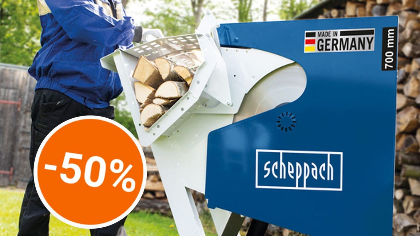 Aldi-Angebot: Der Discounter verkauft eine Wippkreissäge von Scheppach mit über 50 Prozent Rabatt.