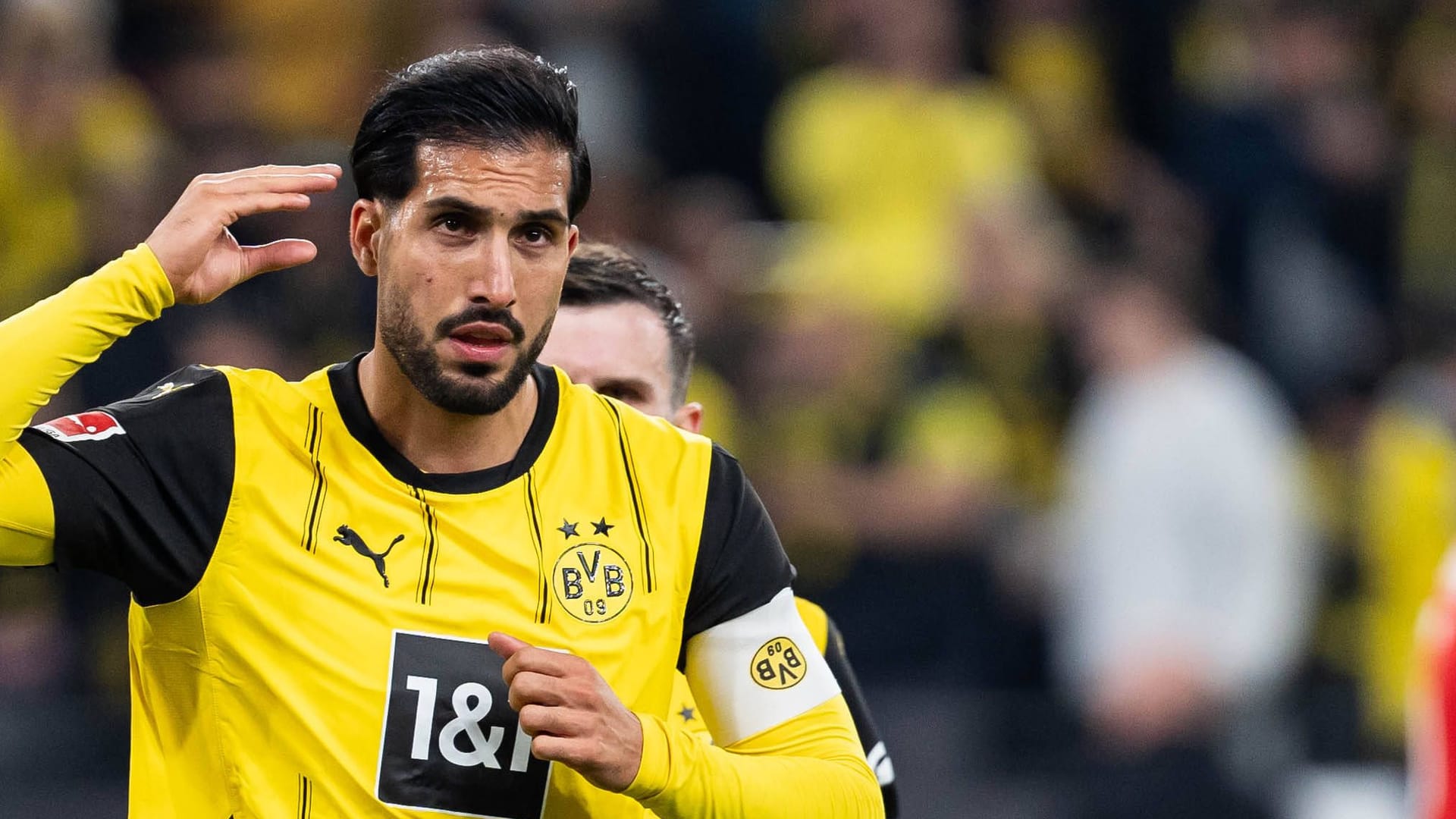 Emre Can: Seine Jubelgeste führte bei Zuschauern zur Verwirrung.