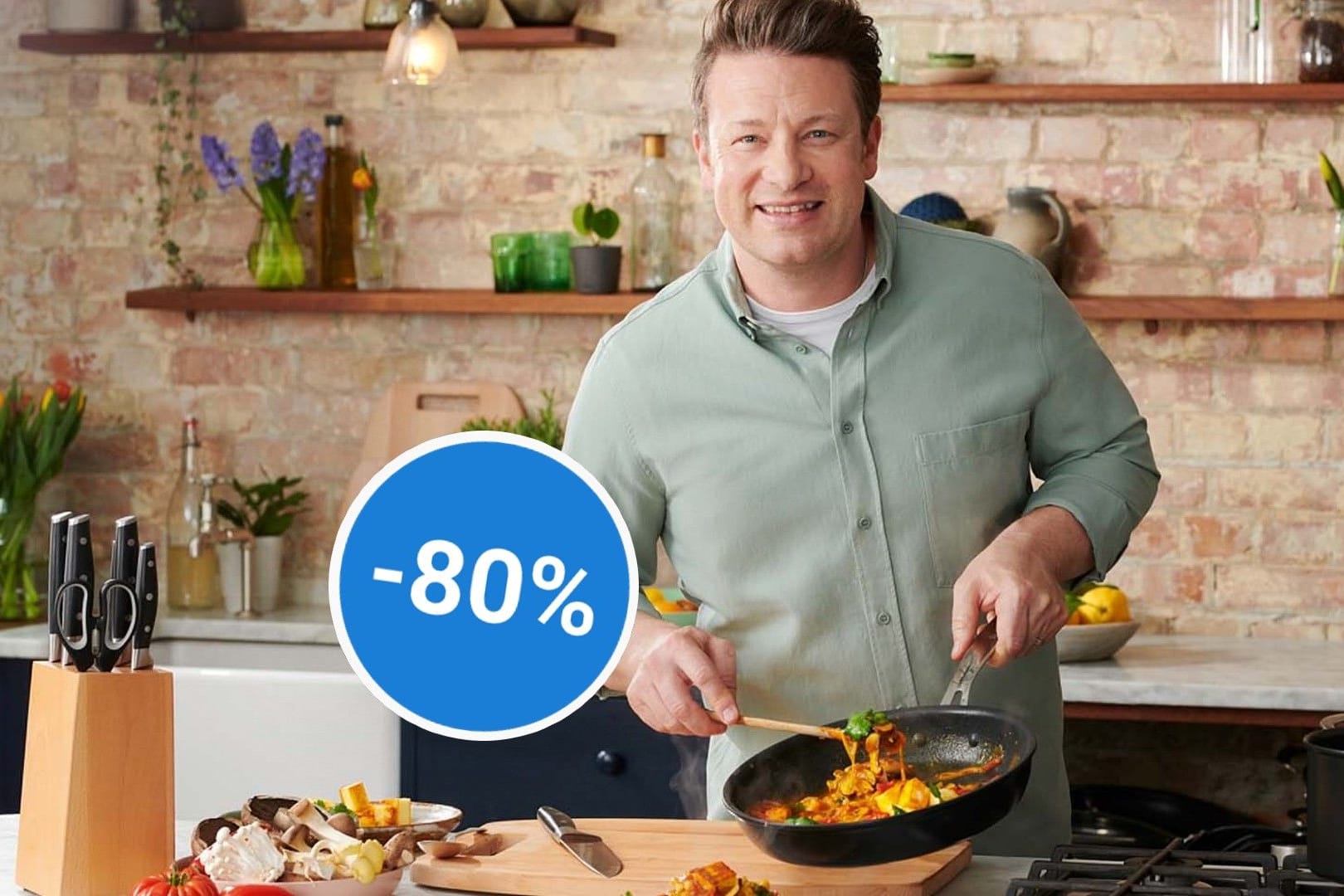 Preisrekord bei Lidl: Der Discounter hat nur heute eine Tefal-Pfanne von Jamie Oliver für nur 24,99 Euro im Angebot.