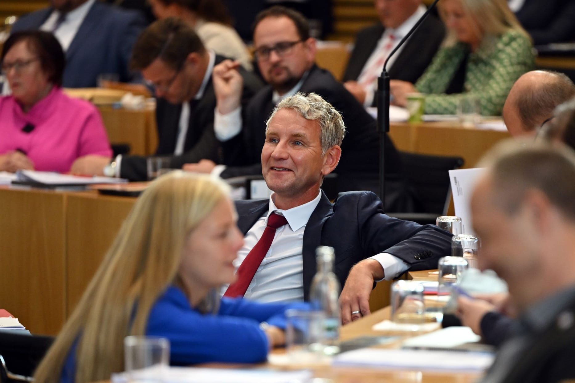 Björn Höcke am Donnerstag im Landtag: Der Thüringer AfD-Chef hat das Ziel, "Geschichte zu schreiben" - und hat es mal wieder geschafft.