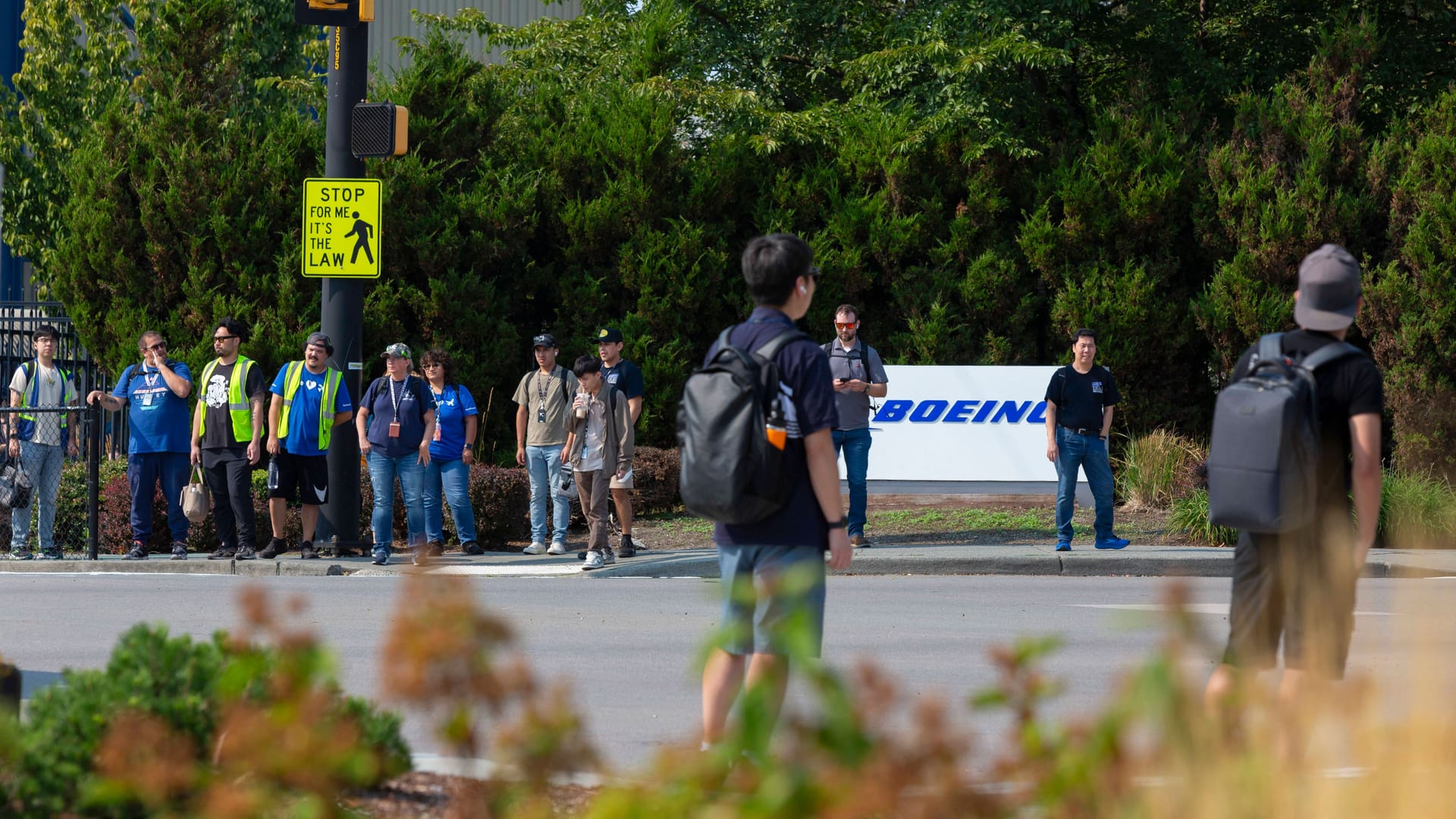 Boeing-Mitarbeiter im US-Bundesstaat Washington demonstrierten für bessere Arbeitsbedingungen (Archivbild).