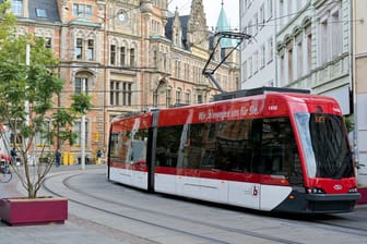 Straßenbahn in Braunschweig (Symbolfoto).