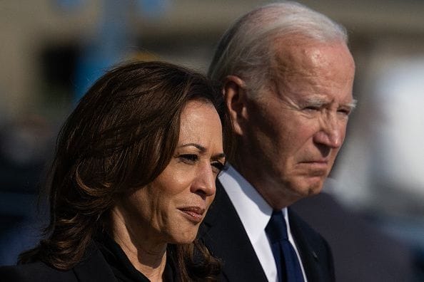 Kamala Harris und Joe Biden (Archivfoto): Die Aussagen des US-Präsidenten über die Anhänger von Donald Trump erregen Aufsehen.