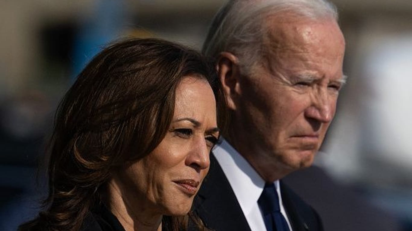 Kamala Harris und Joe Biden (Archivfoto): Die Aussagen des US-Präsidenten über die Anhänger von Donald Trump erregen Aufsehen.