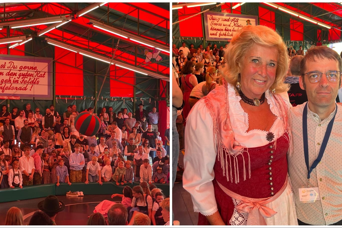 Elisabeth Polaczy und ihr Neffe Wiggerl Kugler (Archivbild) betreiben das "Teufelsrad" auf dem Oktoberfest.