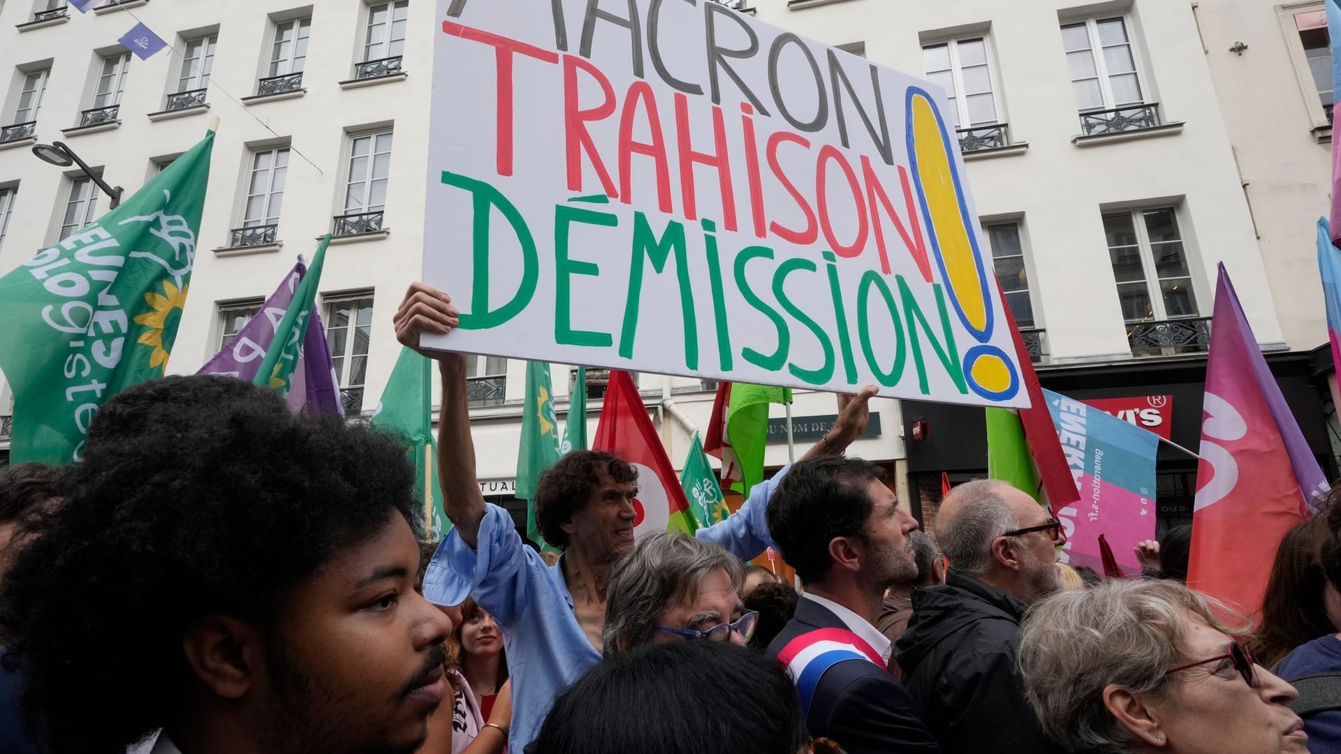 Demonstration gegen Macron in Frankreich