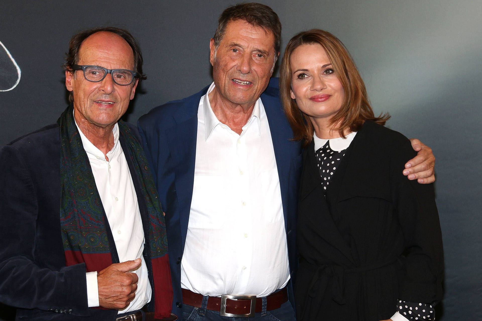 Udo Jürgens mit seiner Tochter Jenny Jürgens und seinem Bruder Manfred Beckelmann