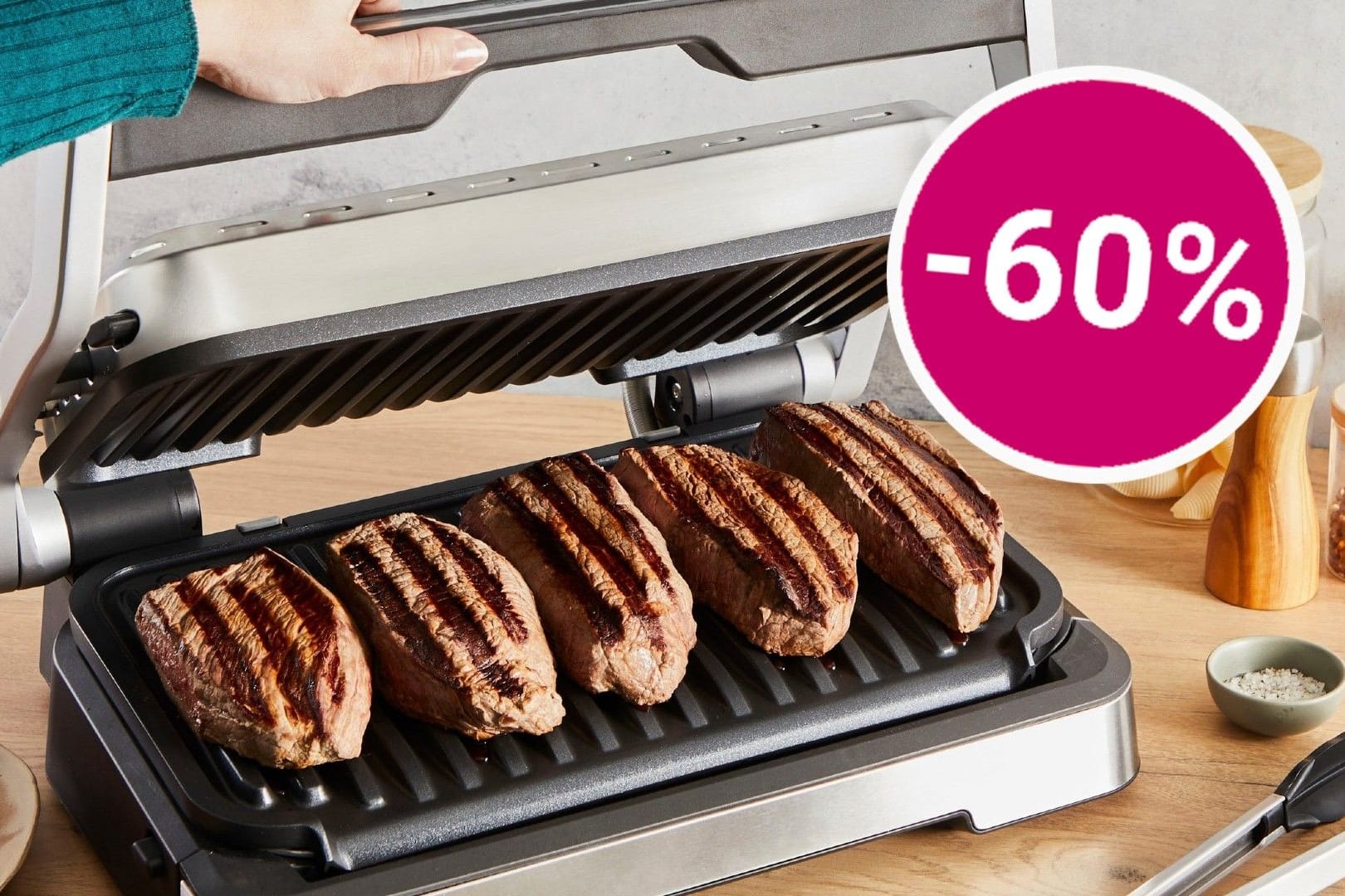 Den beliebten Optigrill von Tefal können Sie sich heute zum Rekord-Tiefpreis im Angebot sichern.