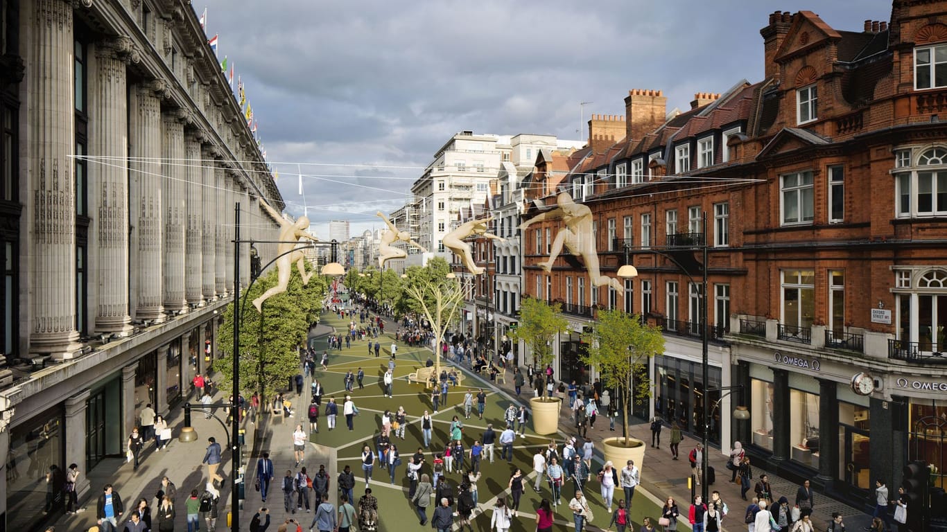 Londoner Oxford Street soll Fußgängerzone werden