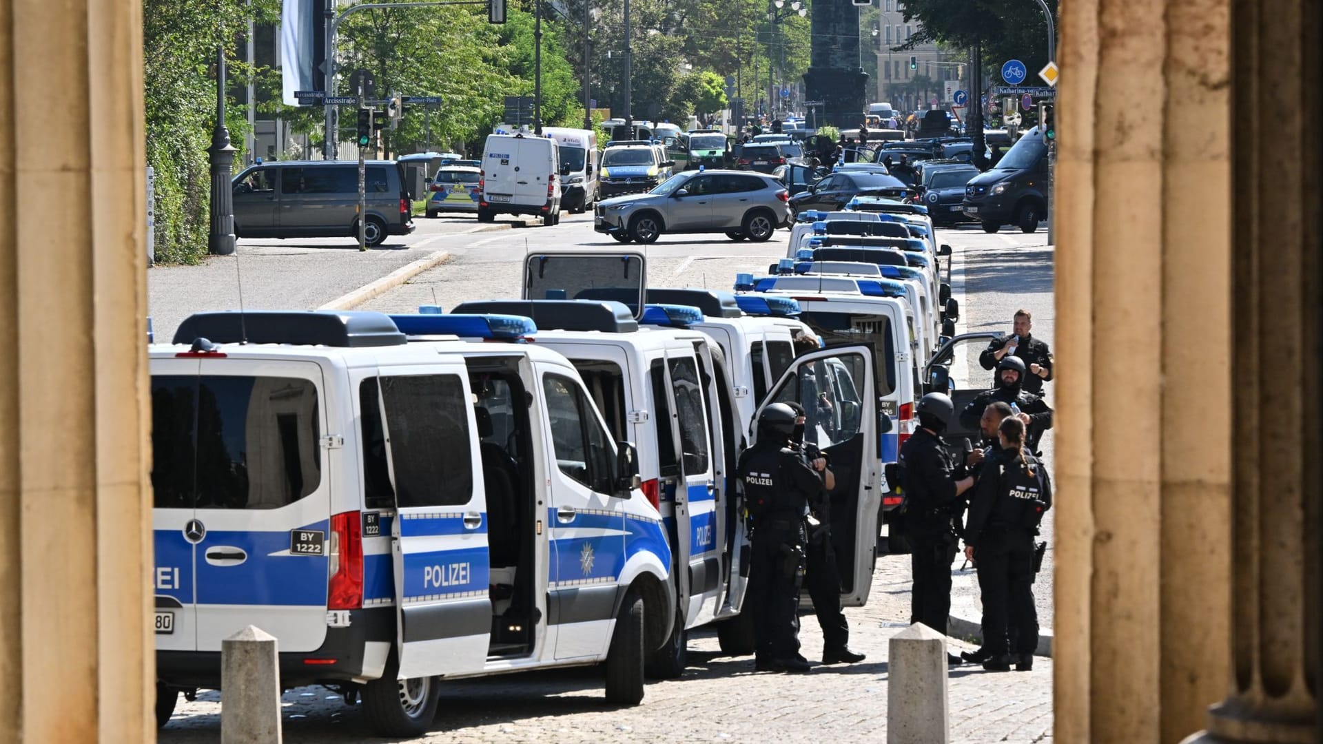 Die Polizei hat ihre Präsenz in München erhöht.