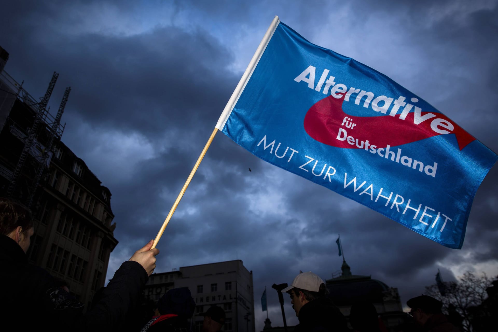 Fahne der AfD (Symbolbild): Bis heute wurden nur zwei Parteien in der Bundesrepublik Deutschland verboten.