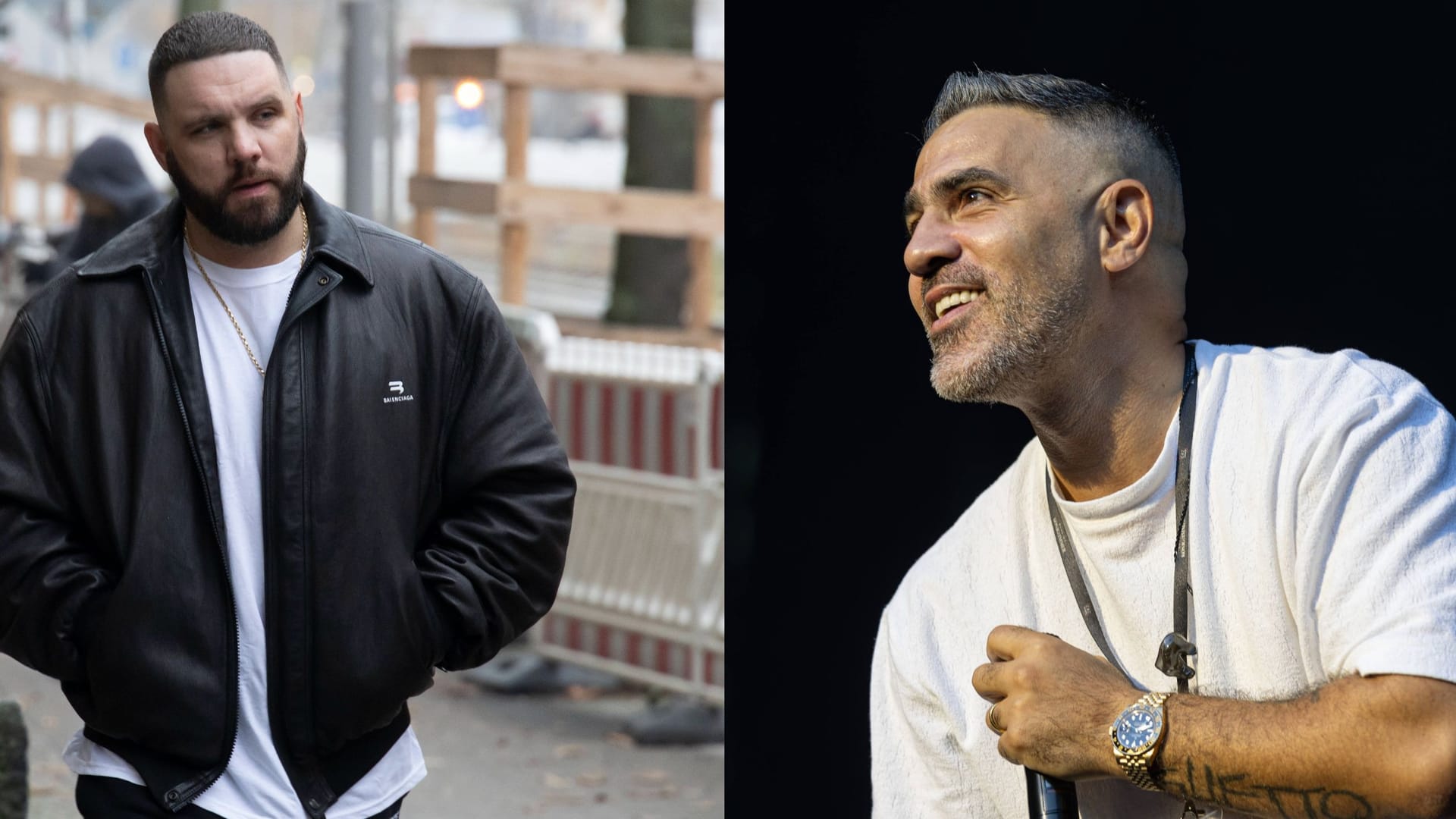 Die Berliner Rapper Fler (links) und Bushido (rechts): Einst Freunde, seit Jahren Feinde.