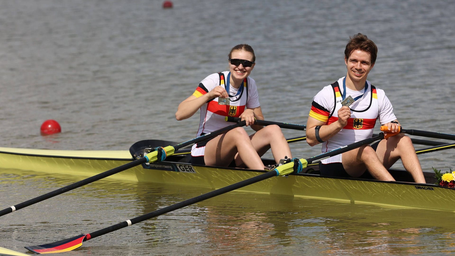 Hermine Krumbein und Jan Helmich: Das Ruder-Duo holte Bronze bei den Paralympics.