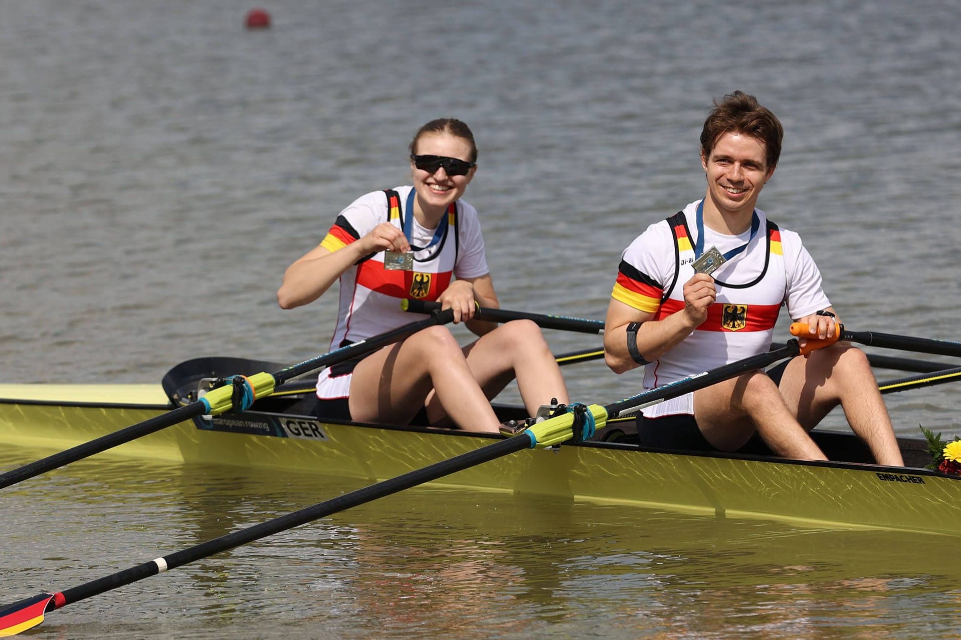 Hermine Krumbein und Jan Helmich: Das Ruder-Duo holte Bronze bei den Paralympics.