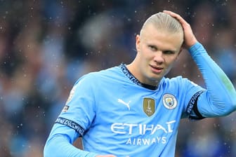 Erling Haaland: Der Stürmer traf zum 100. Mal für Manchester City.