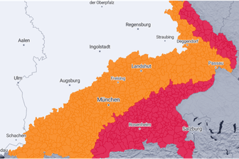 Die aktuellen Warnungen in Bayern.