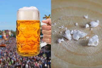 Auf dem Oktoberfest wird nicht nur Bier konsumiert (Archivbild): Auch Kokain scheint ein Problem zu sein.