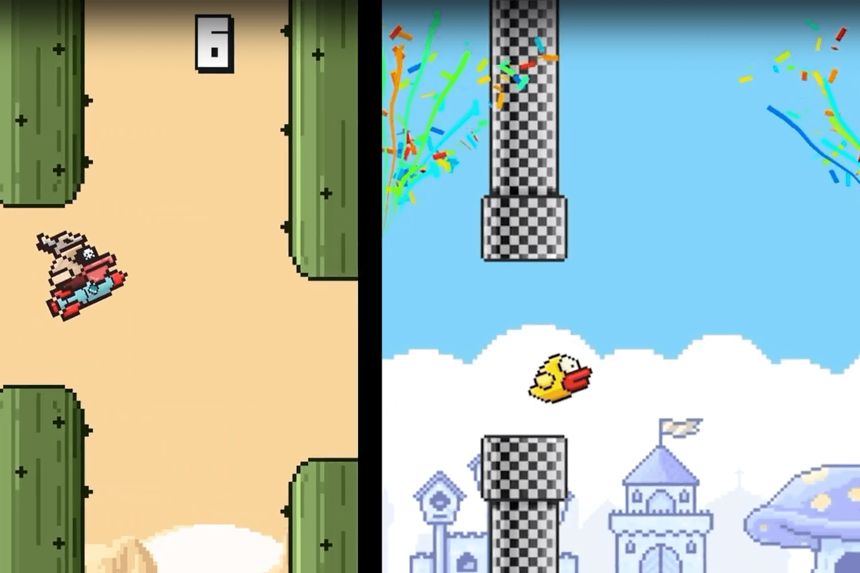 "Flappy Bird" und seine Freunde: Die Neuauflage bietet neue Spielmodi und zusätzliche Charaktere.