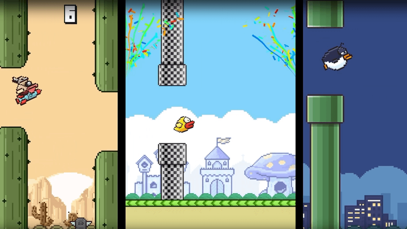 "Flappy Bird" und seine Freunde: Die Neuauflage bietet neue Spielmodi und zusätzliche Charaktere.