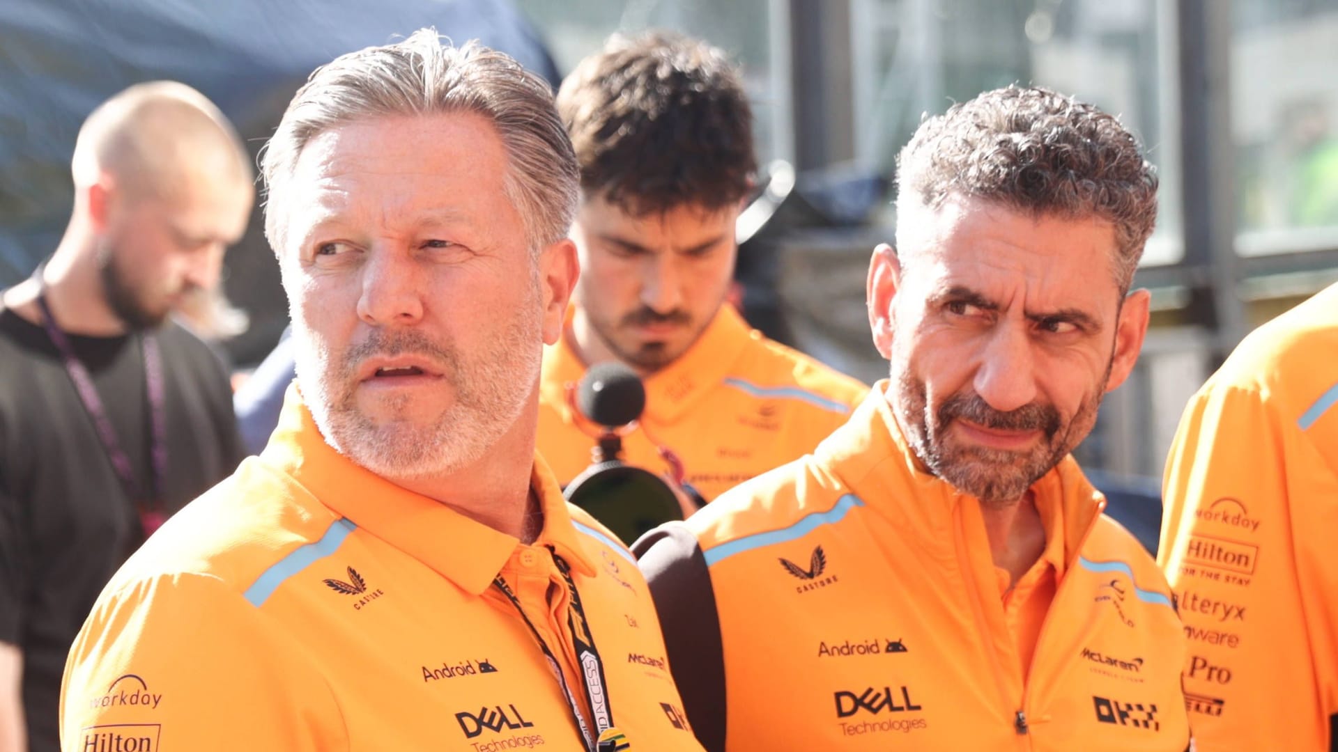 McLaren-CEO Zak Brown und Teamchef Andrea Stella: Die beiden weigerten sich lange, Piastri zur teaminternen Nummer zwei zu degradieren.