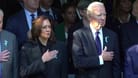 Kamala Harris und Joe Biden besuchten die Veranstaltung gemeinsam.