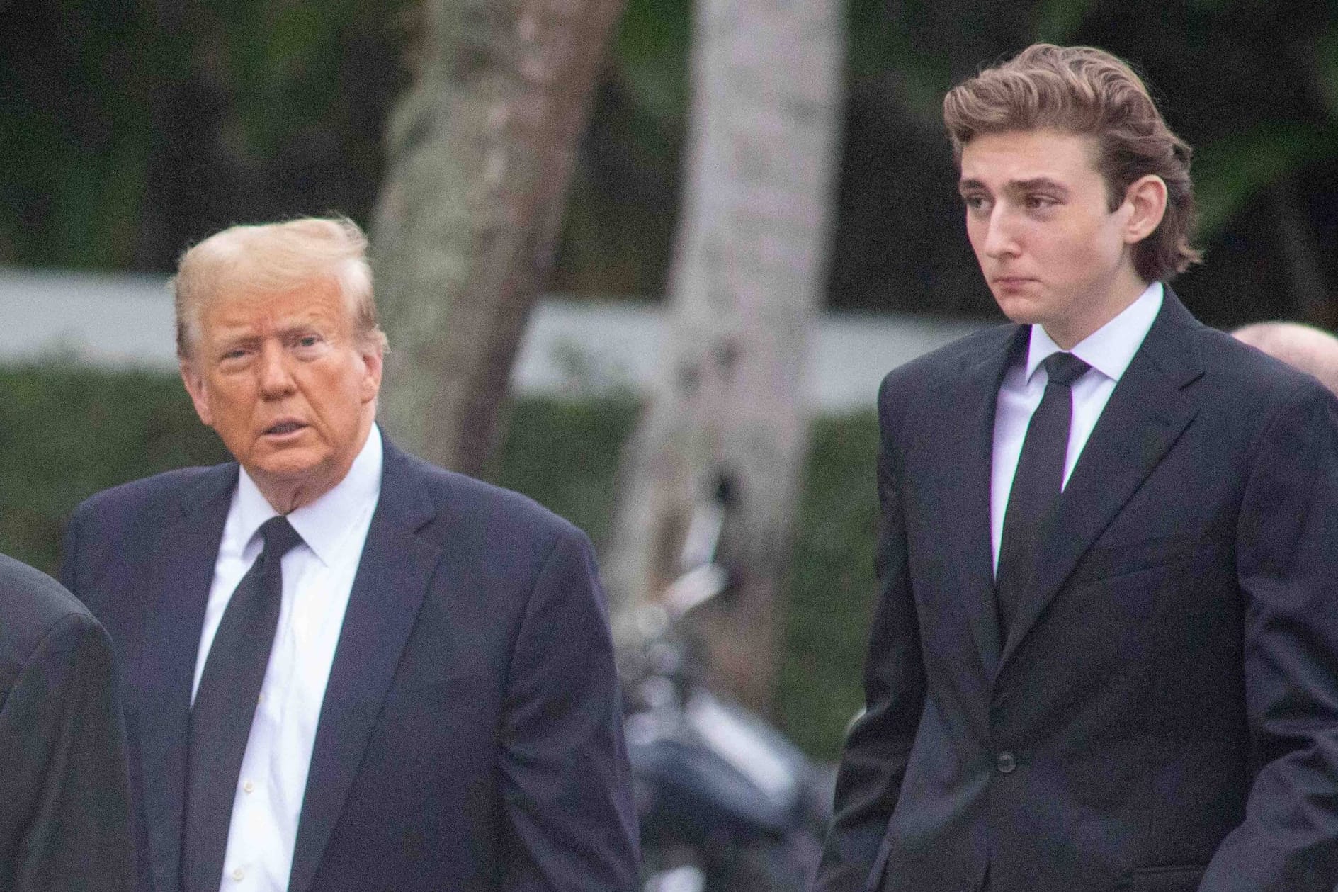 Donald Trump und Barron Trump: Der 18-Jährige ist der jüngste Sohn des ehemaligen Präsidenten.