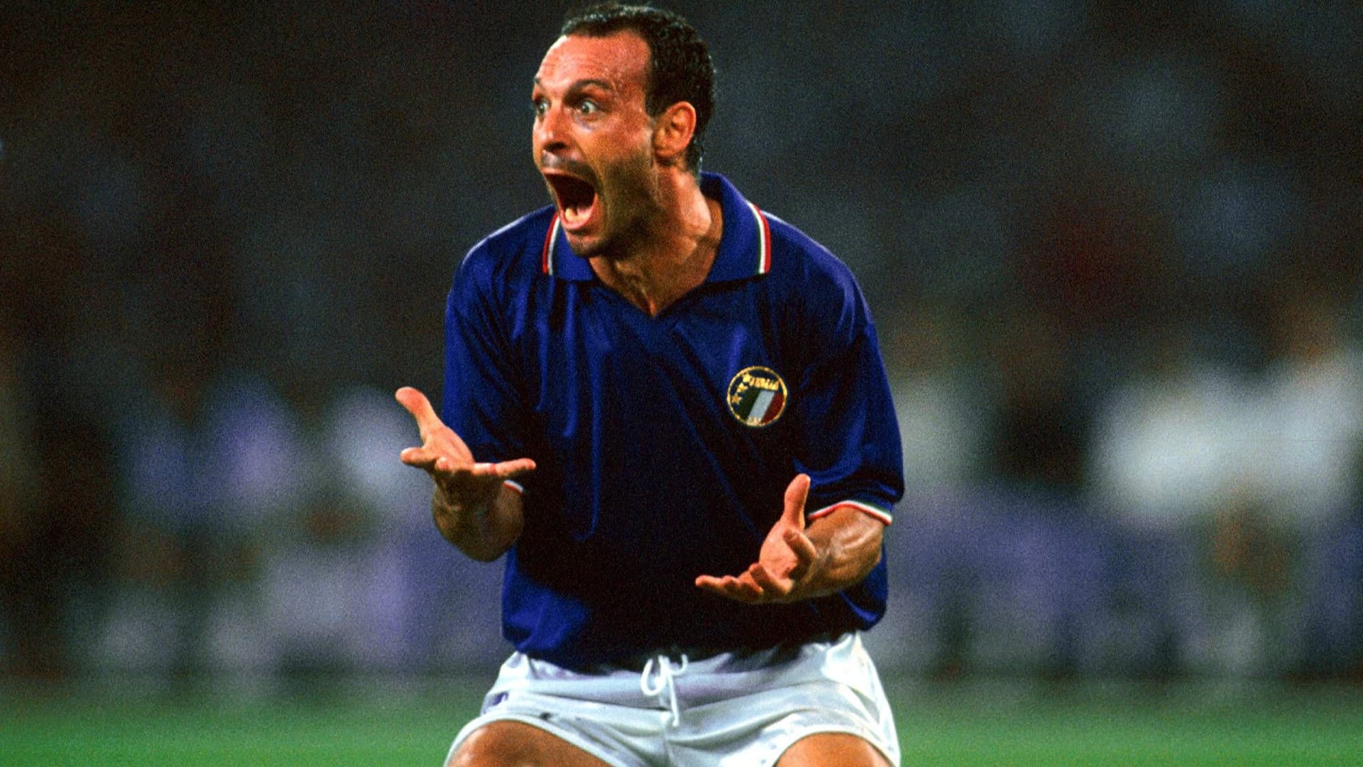 Mit Leidenschaft dabei: Salvatore Schillaci während der WM 1990.