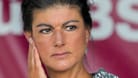 "Buendnis Sahra Wagenknecht" (BSW) top candidate Sahra Wagenknecht campaigns in Dresden