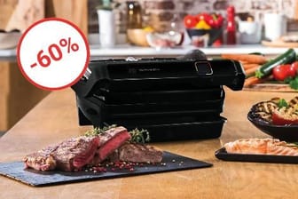 Lidl reduziert den OptiGrill Elite von Tefal nur heute radikal.