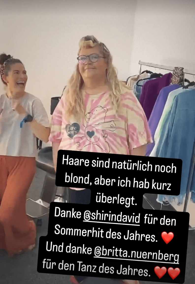 Ilka Bessin zeigt sich – noch immer blond – bei Instagram.