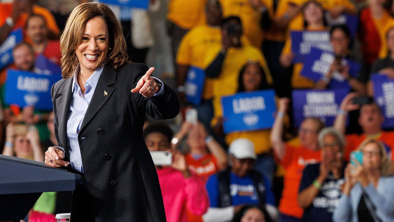 Kamala Harris bei einem Wahlkampfauftritt (Archivfoto): Seit Beginn ihrer Kampagne hat Harris über 615 Millionen Dollar gesammelt.