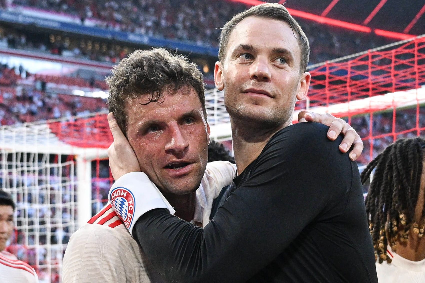 Seit 2011 gemeinsam beim FC Bayern: Thomas Müller (li.) und Manuel Neuer.