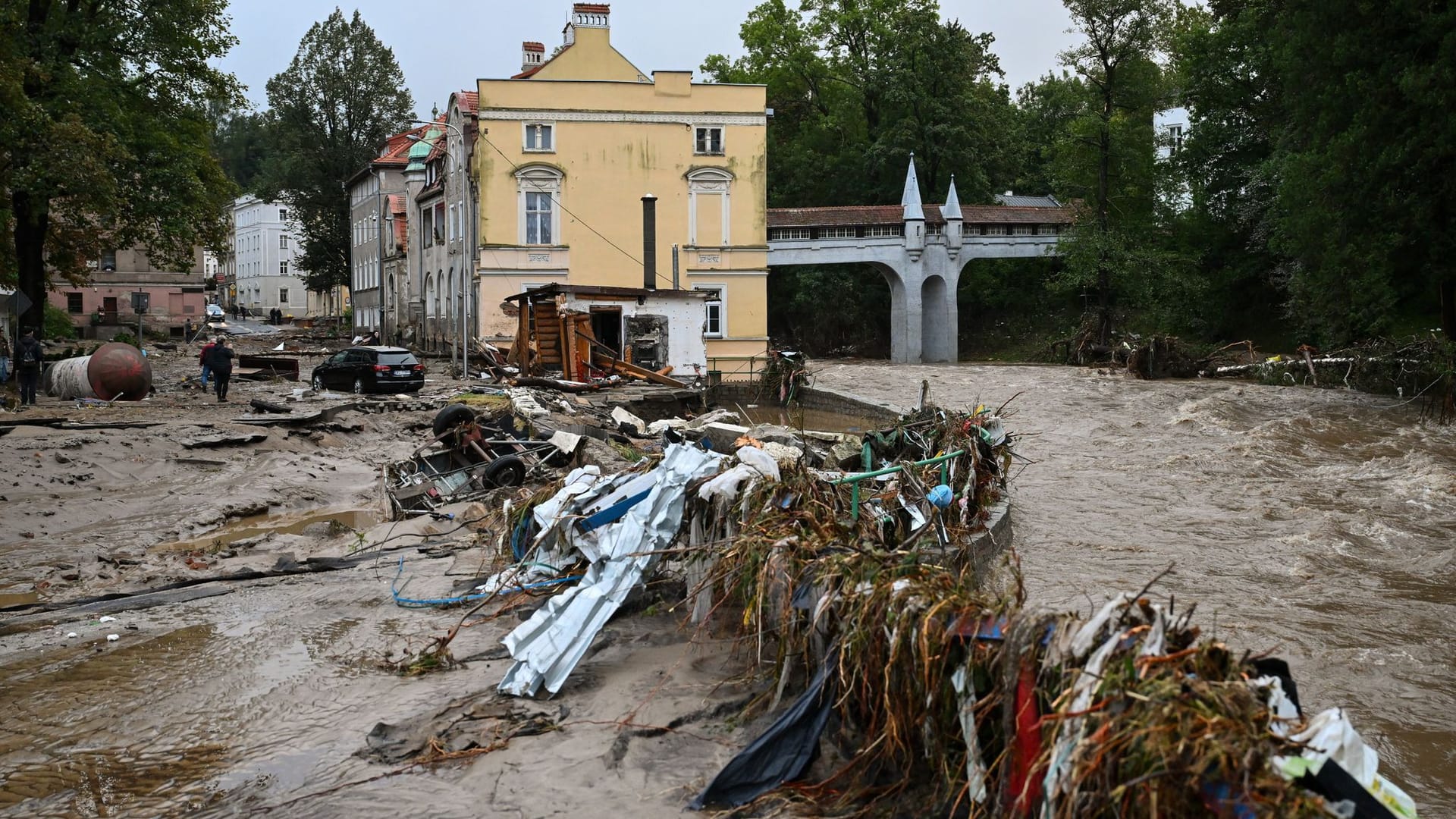 In Polen sorgte das Unwetter für massive Zerstörung.